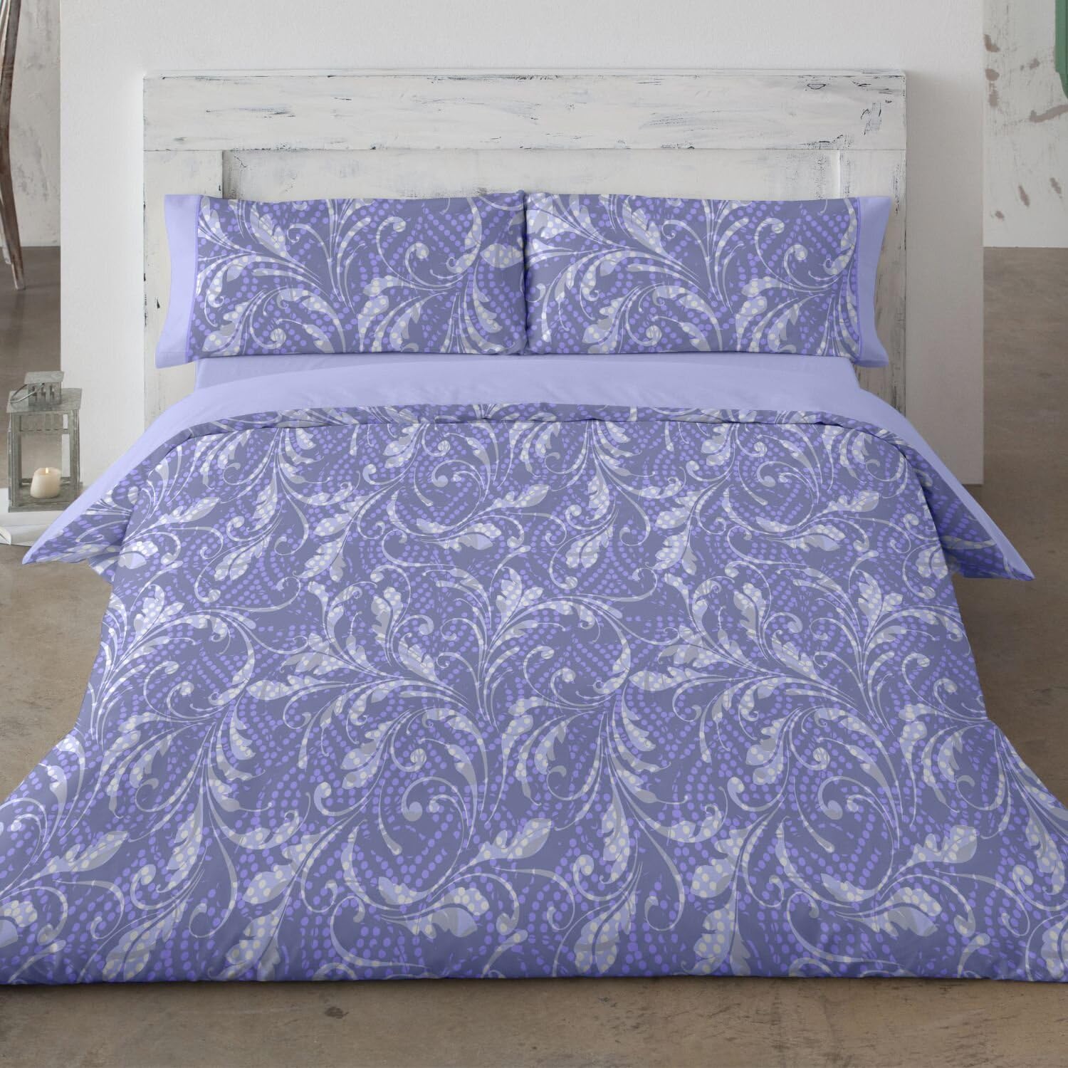 burrito-blanco-juego-de-funda-n-rdica-694-azul-ropa-de-cama-de-percal-de-algod-n image 1