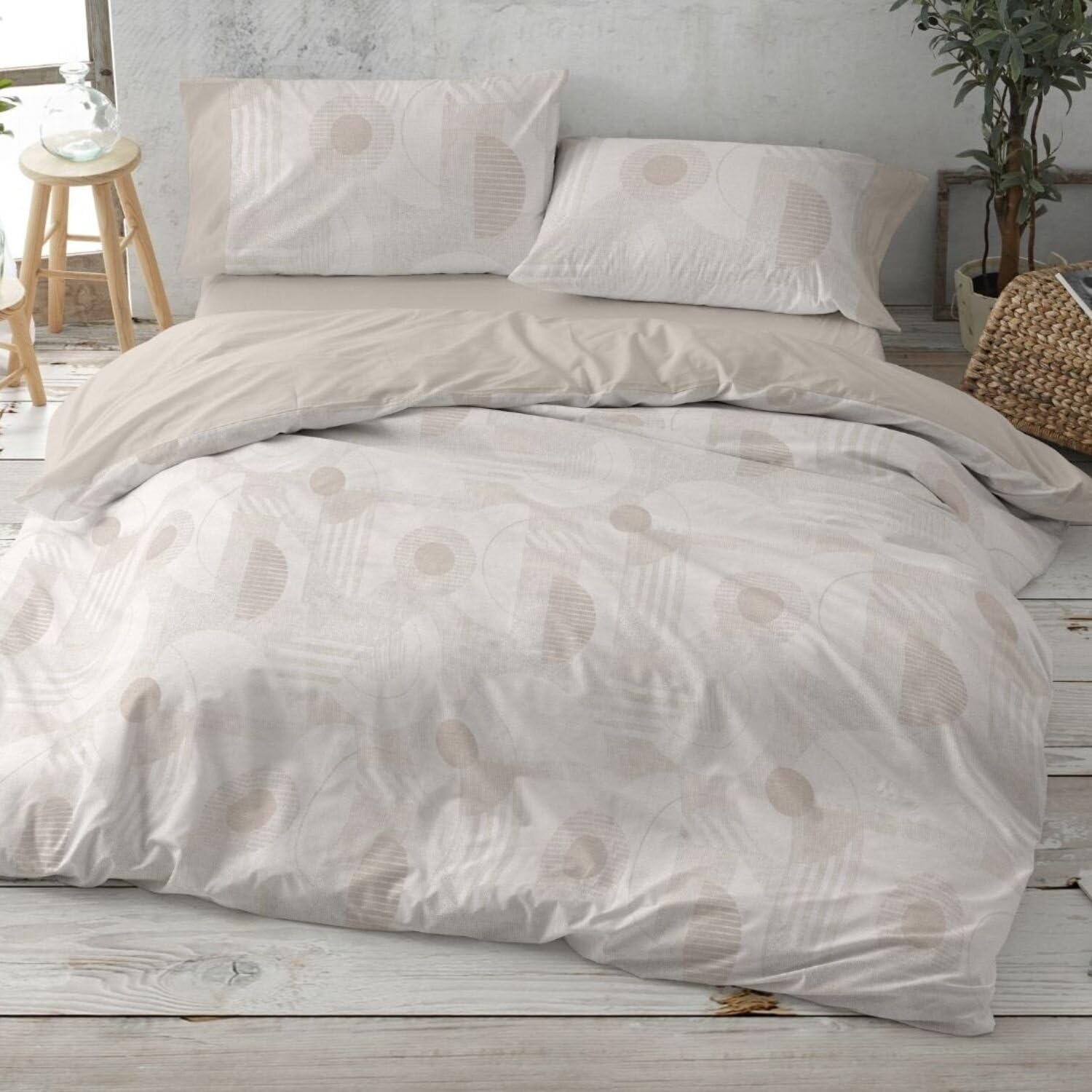 burrito-blanco-034-beige-juego-de-funda-n-rdica-juvenil-para-cama-de-135-cm-algo image 1