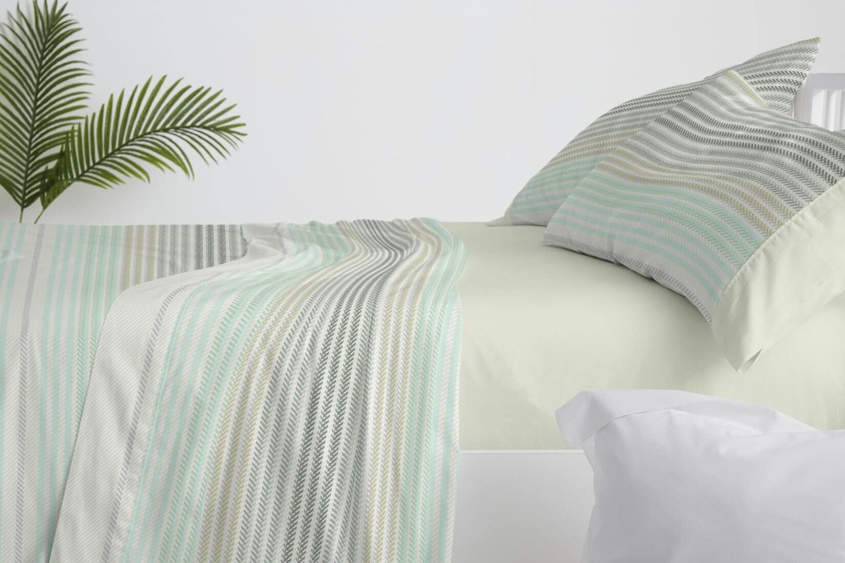 burrito-blanco-527-musgo-juego-de-s-banas-50-algod-n-50-poli-ster-para-cama-de-1 image 5