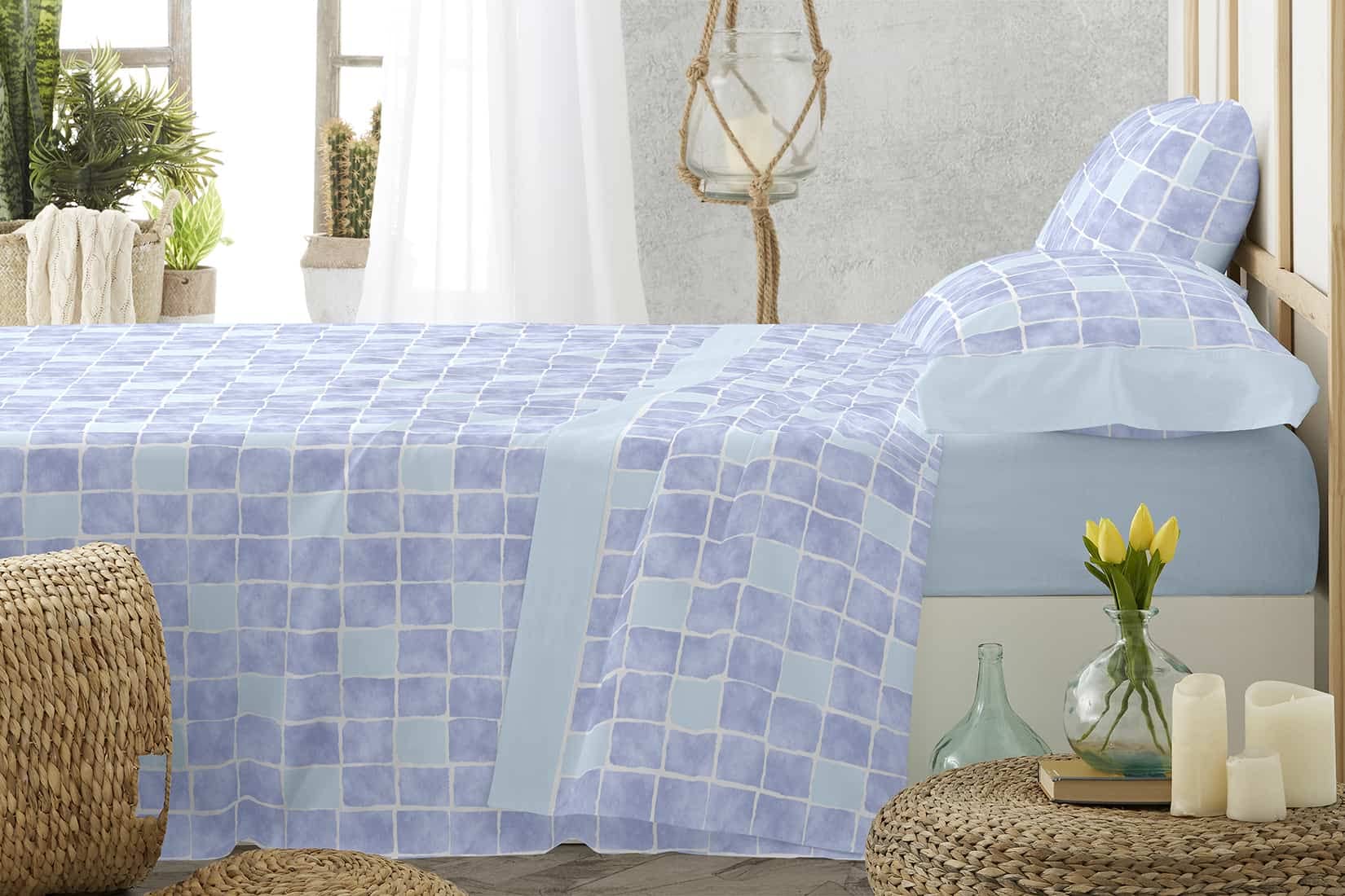 burrito-blanco-519-verde-juego-de-s-banas-estampado-gresite-para-cama-de-90-cm-b image 5