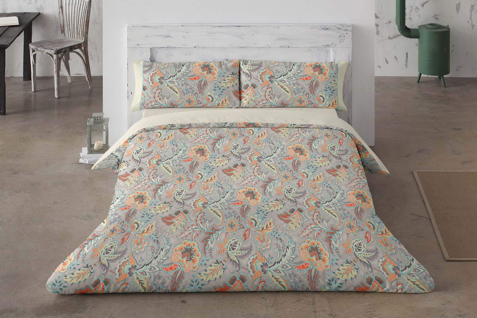 burrito-blanco-juveniles-114-gris-juego-de-funda-n-rdica-estampada-para-cama-de- image 1
