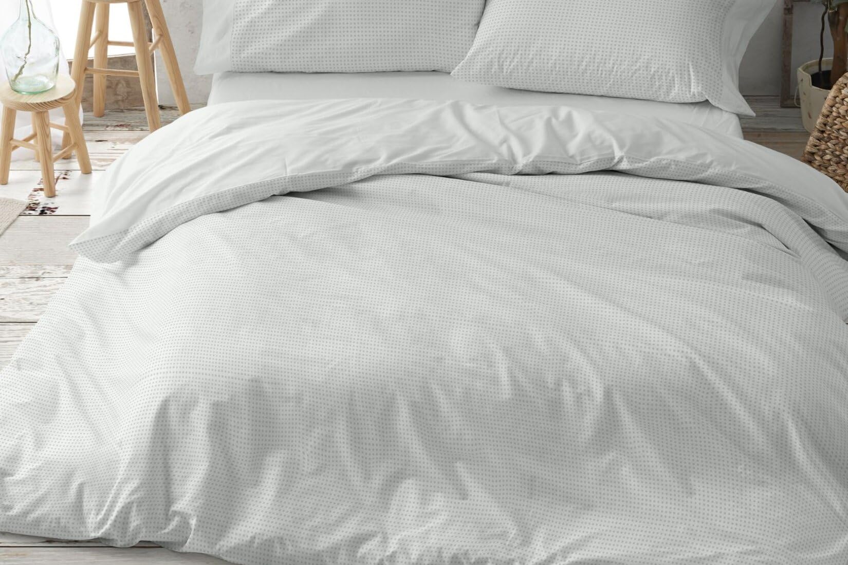 burrito-blanco-funda-n-rdica-100-algod-n-cama-135-menta-juego-144-hilos-con-baje image 1
