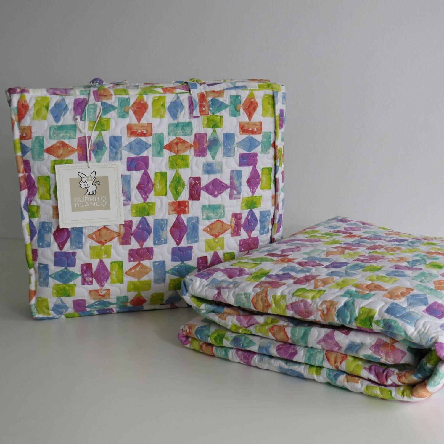 burrito-blanco-colcha-bout-cama-90-acolchada-ligera-de-microfibra-estampado-gema image 4