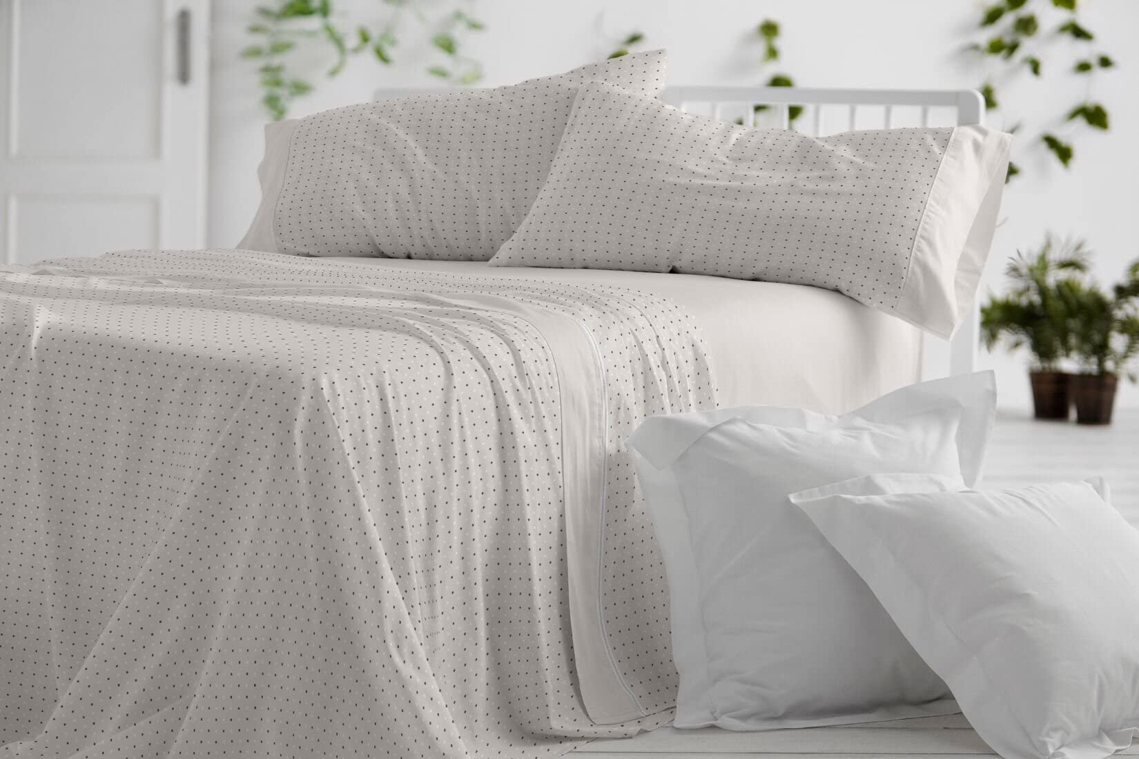 burrito-blanco-568-juego-de-s-banas-de-franela-para-cama-de-150-cm-color-arena image 4
