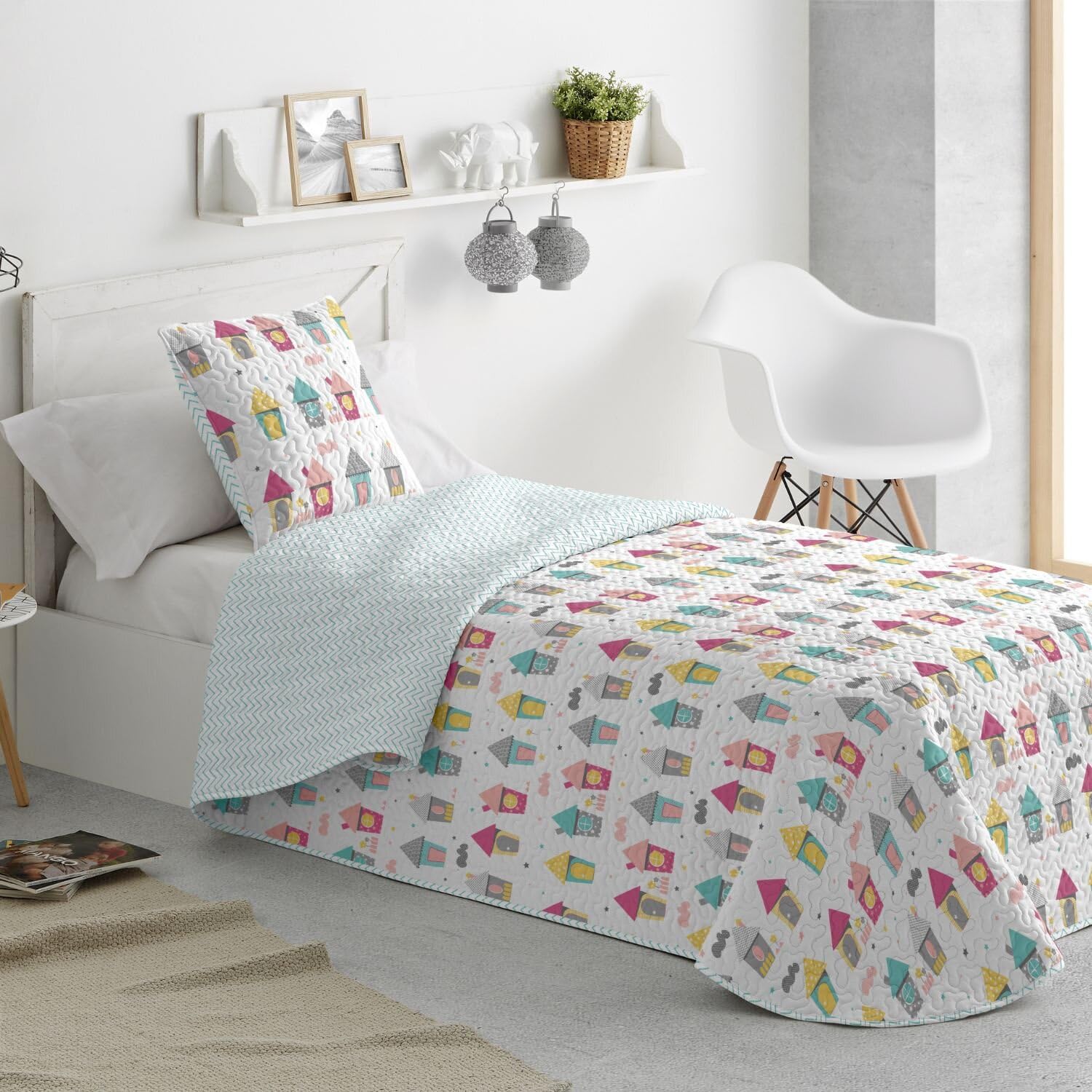 burrito-blanco-colcha-bout-infantil-173-multi-bout-acolchado-ligero-para-cama-de image 3