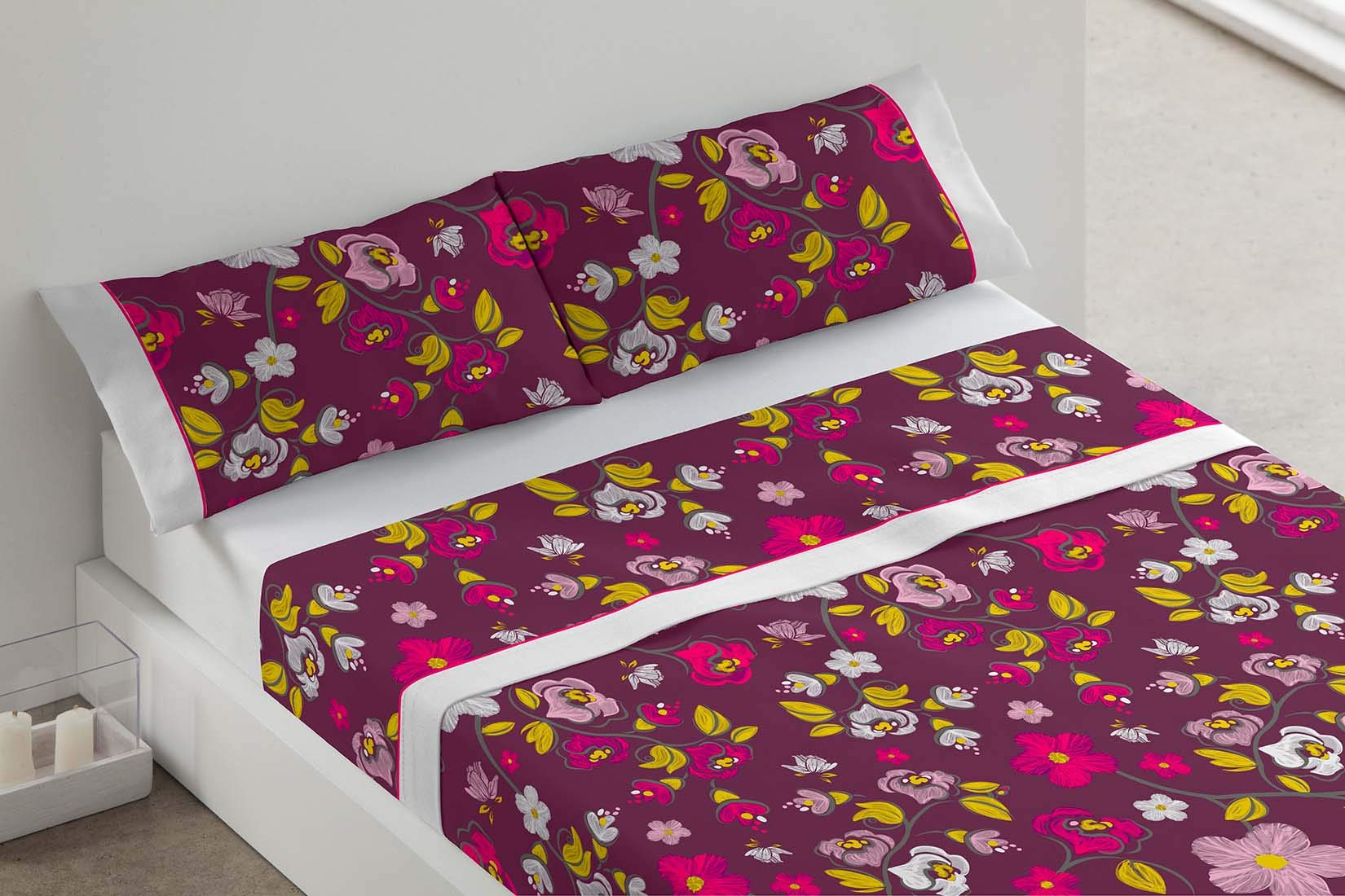 burrito-blanco-679-granate-juego-de-s-banas-estampado-floral-para-cama-de-90-cm- image 1