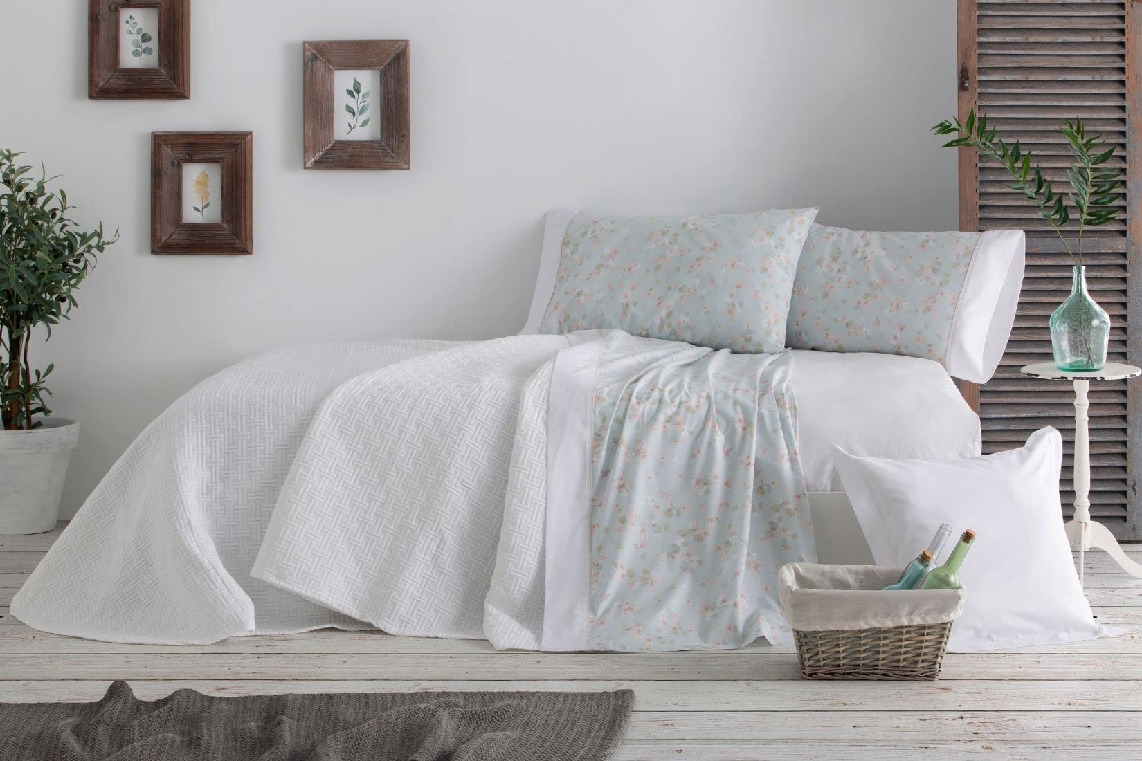 burrito-blanco-juego-de-s-banas-031-floral-azul-cama-105-encimera-bajera-ajustab image 8