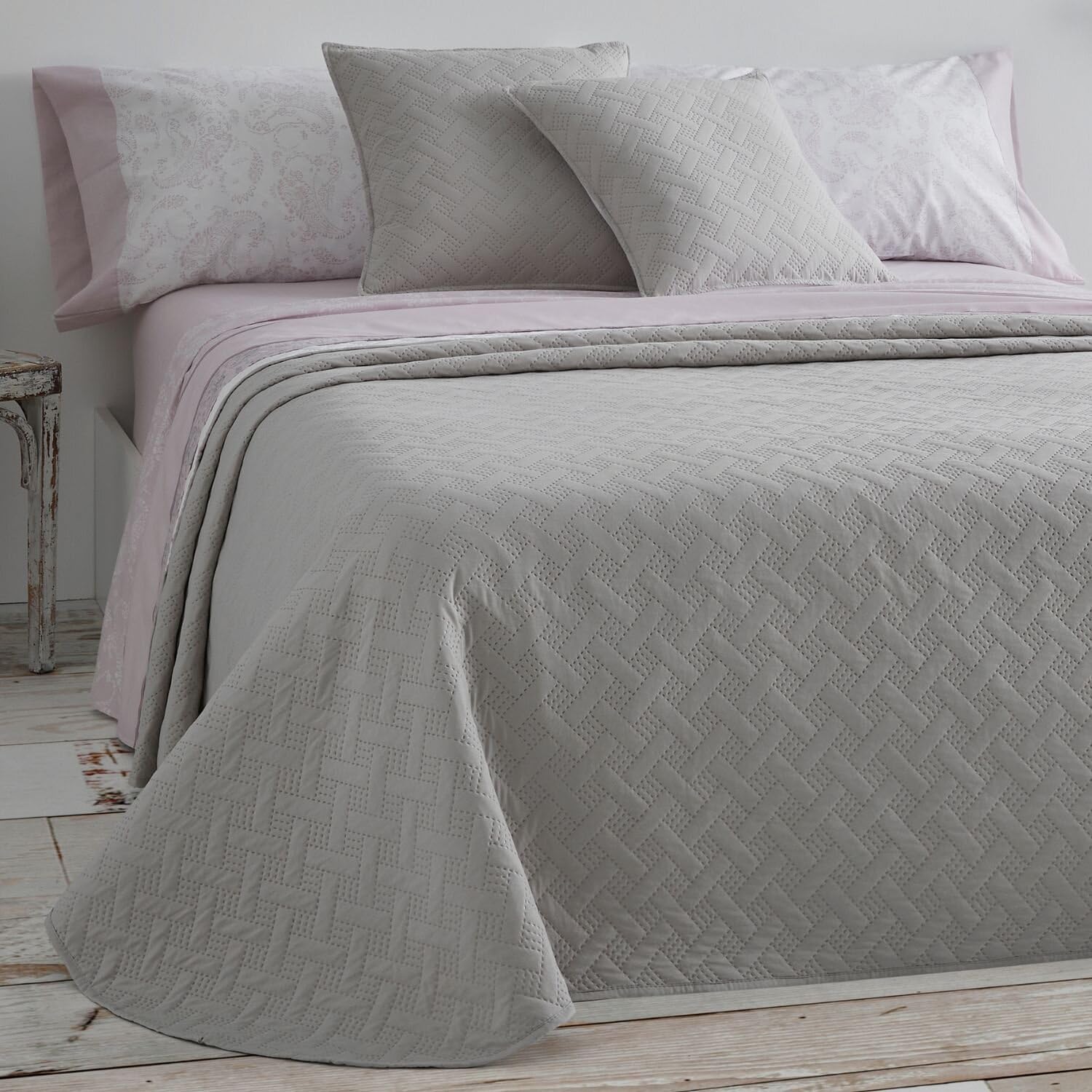 burrito-blanco-cotton-touch-dise-o-151-colcha-de-verano-reversible-para-cama-de- image 2