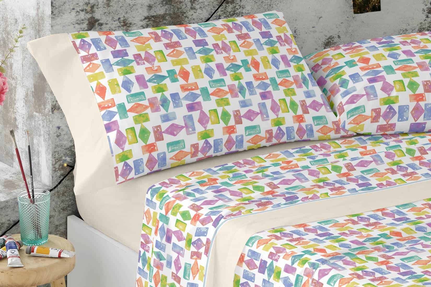 burrito-blanco-s-banas-juveniles-126-multicolor-para-cama-de-90-cm-juego-con-fun image 2