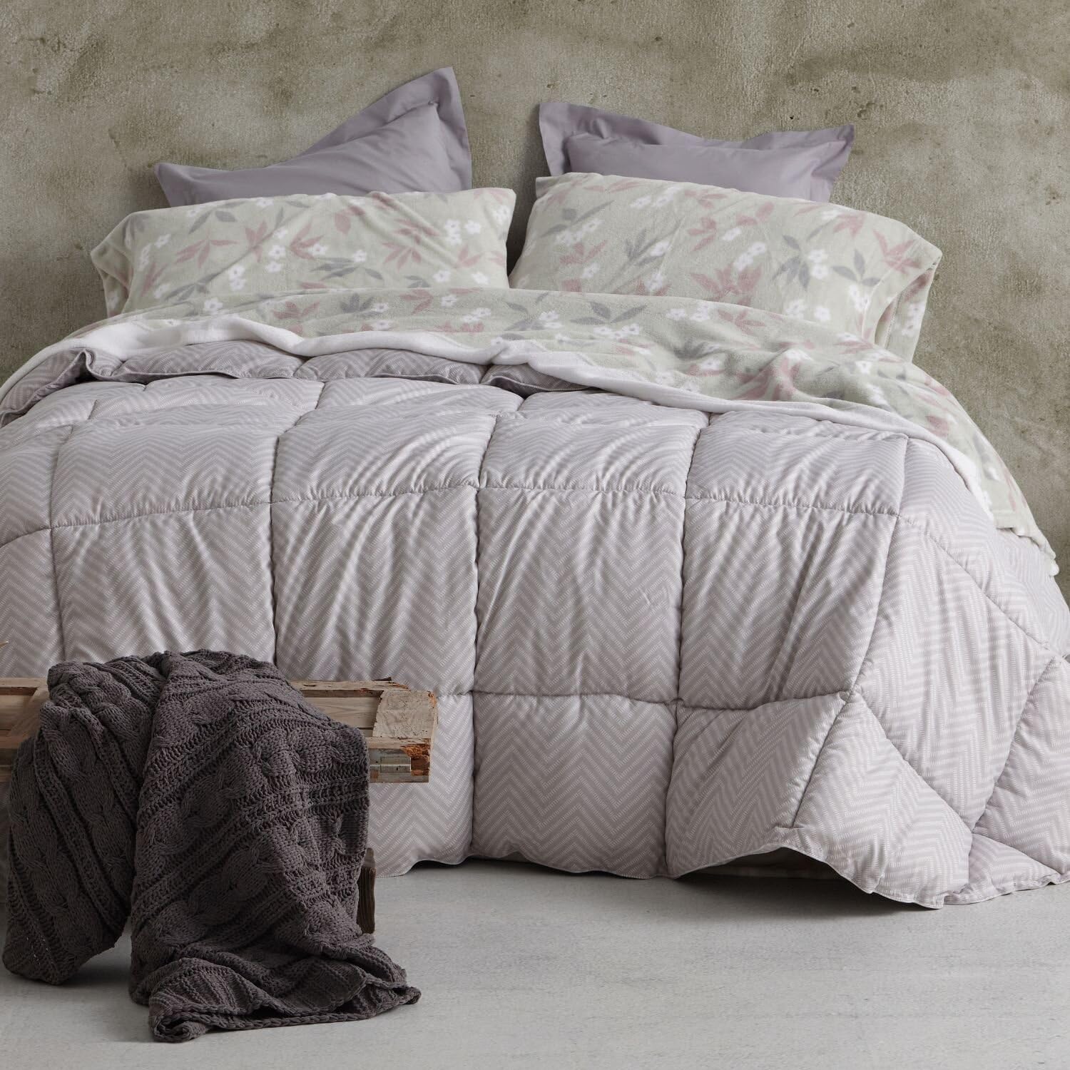 burrito-blanco-edred-n-invierno-260-arena-edred-n-comforter-de-doble-cara-con-es image 1