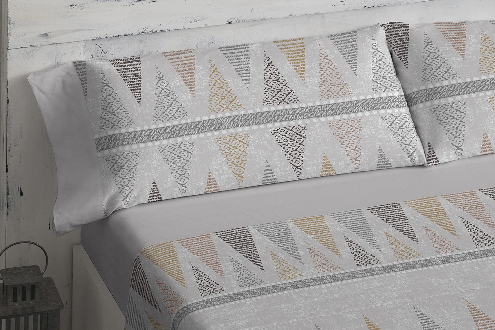 burrito-blanco-124-juego-de-s-banas-estampado-boho-chic-gris-ocre-para-cama-de-9 image 2