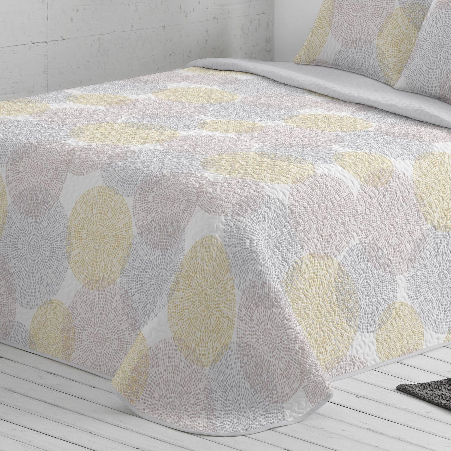 burrito-blanco-colcha-bout-128-gris-colcha-acolchada-ligera-con-cuadrantes-para- image 3
