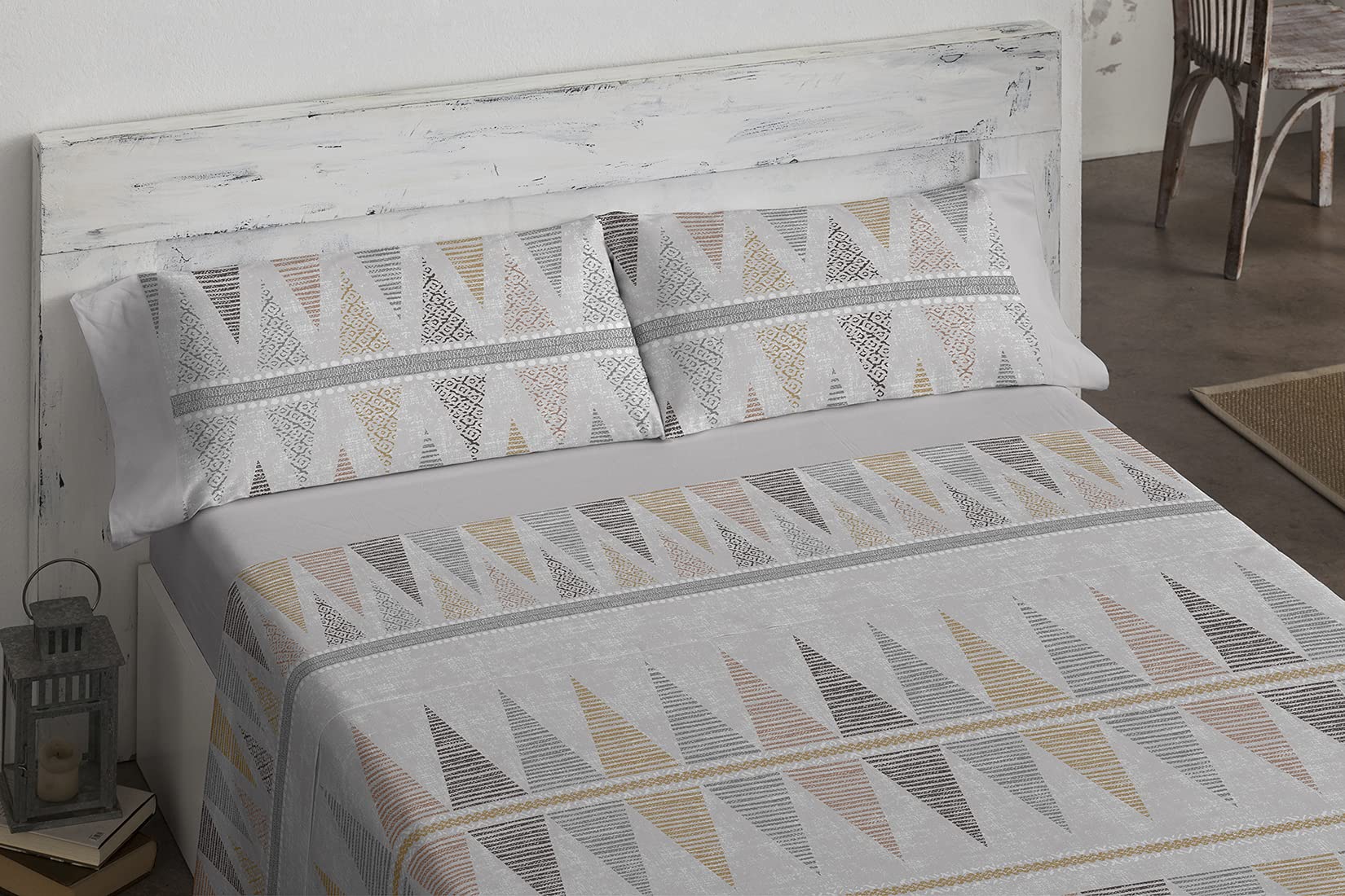 burrito-blanco-124-juego-de-s-banas-estampado-boho-chic-gris-ocre-para-cama-de-9 image 1