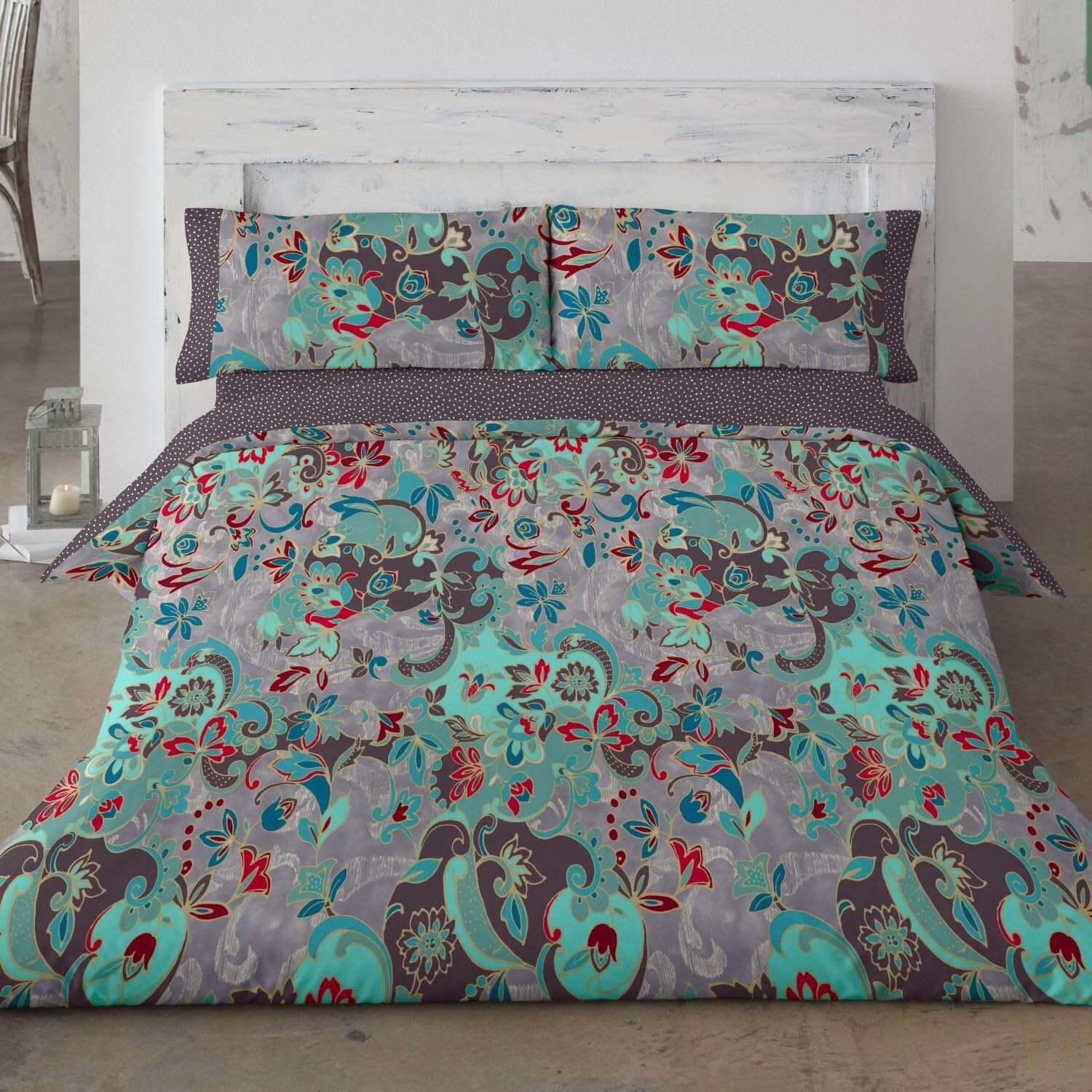 burrito-blanco-juego-de-funda-n-rdica-estampada-granate-095-cama-90-144-hilos-al image 5