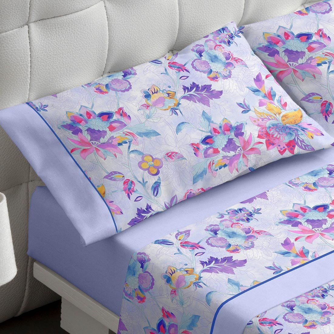 burrito-blanco-469-juego-de-s-banas-estampadas-para-cama-de-120-cm-bajera-ajusta image 2