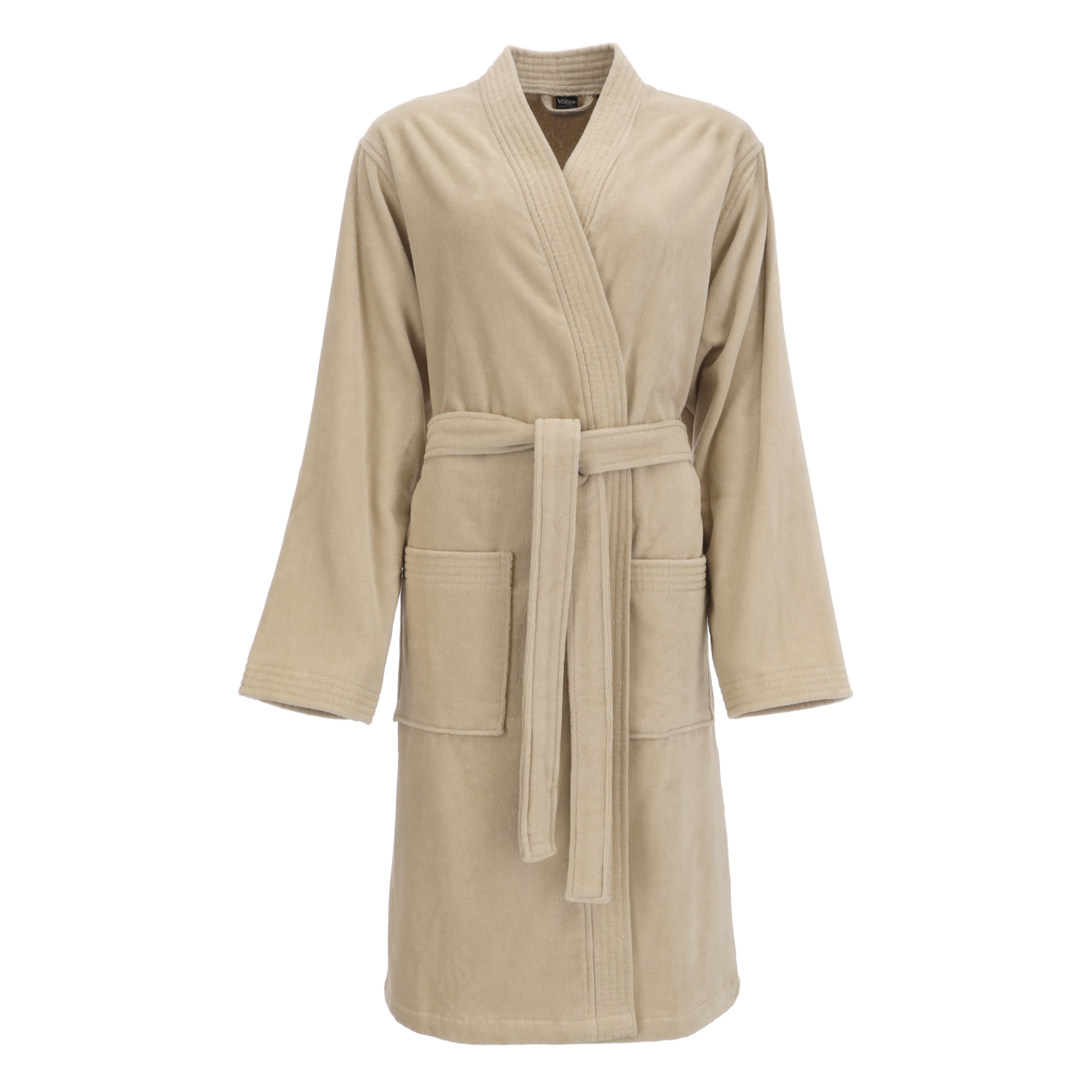 vossen-golden-harmony-albornoz-unisex-con-cuello-shawl-300-g-m-detalles-dorados- image 2