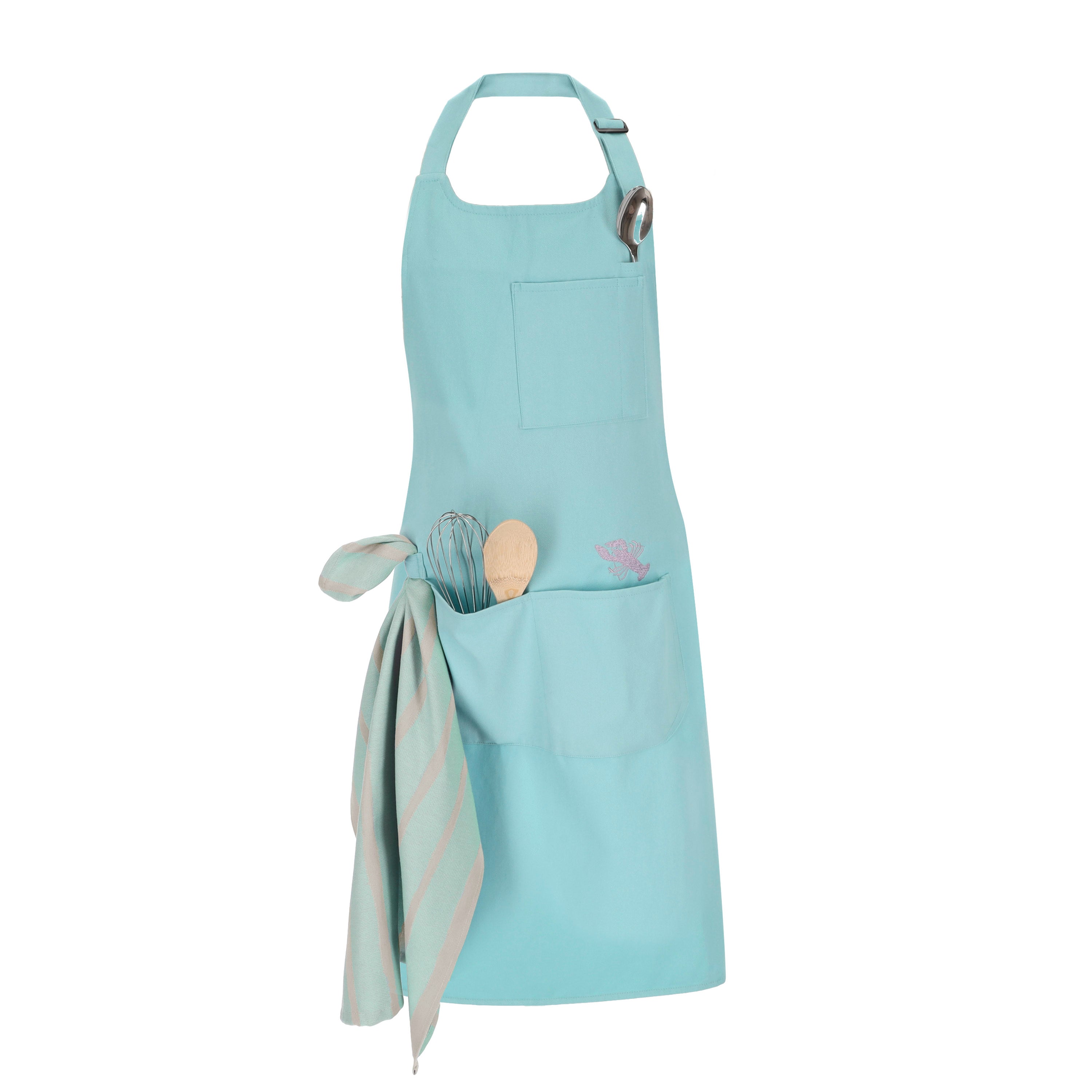 vossen-urban-chef-delantal-de-cocina-con-bordado-langosta-tirante-ajustable-y-bo image 8