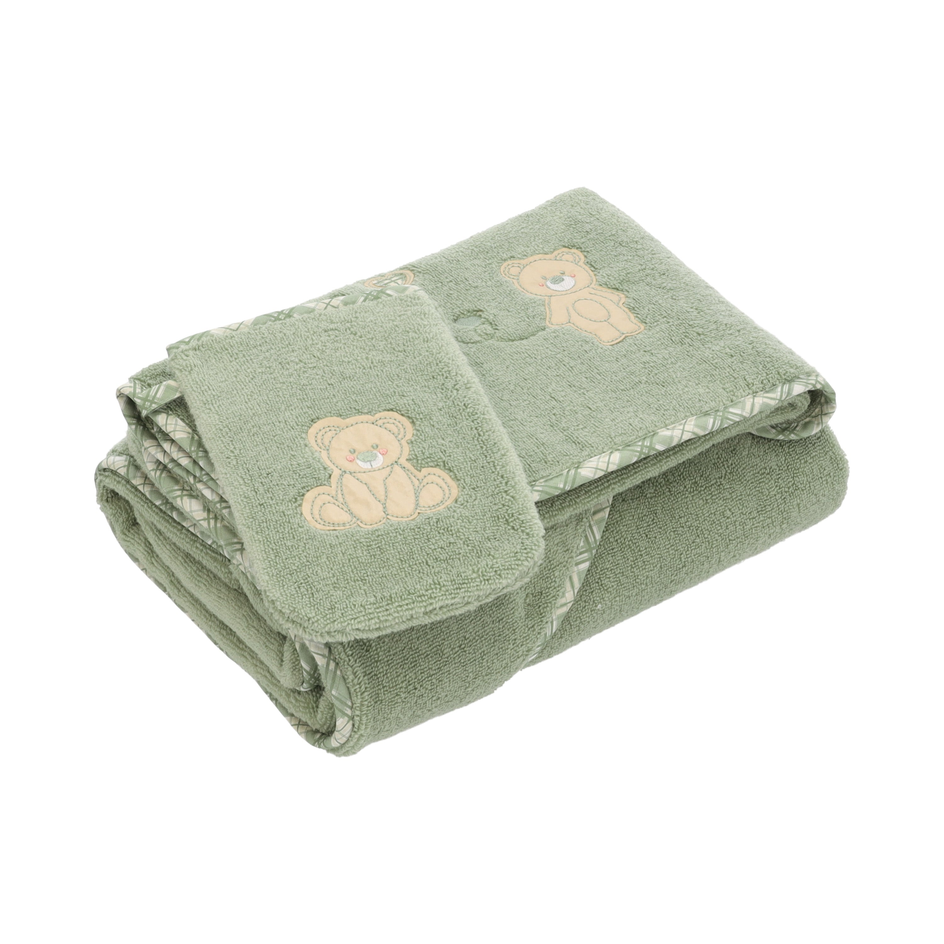 vossen-teddy-bear-set-de-toallas-de-beb-toalla-con-capucha-toalla-de-mano-y-guan image 3