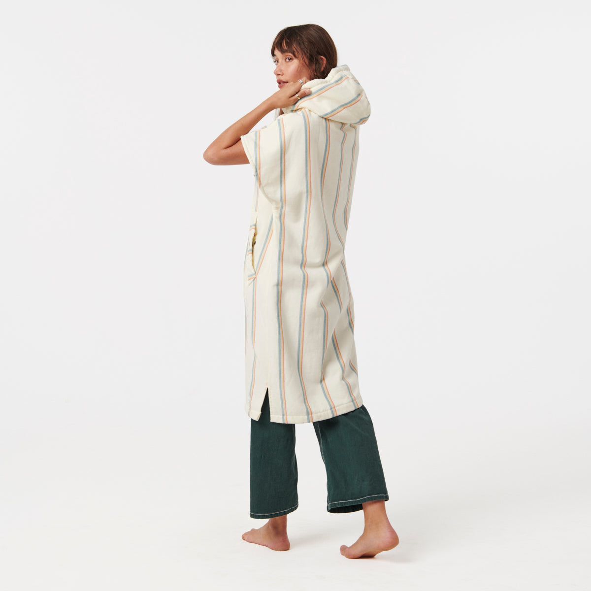 slowtide-baja-stripe-poncho-toalla-fouta-con-capucha-cream-tejido-fouta-transpir image 6