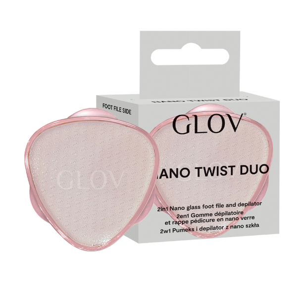 glov-nano-twist-duo-2-en-1-pumice-stone-y-depilador-de-nano-vidrio-para-pies-y-p image 1