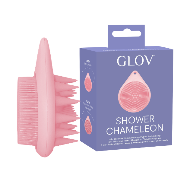 glov-shower-chameleon-3-en-1-manopla-de-silicona-exfoliante-y-masajeadora-para-c image 1