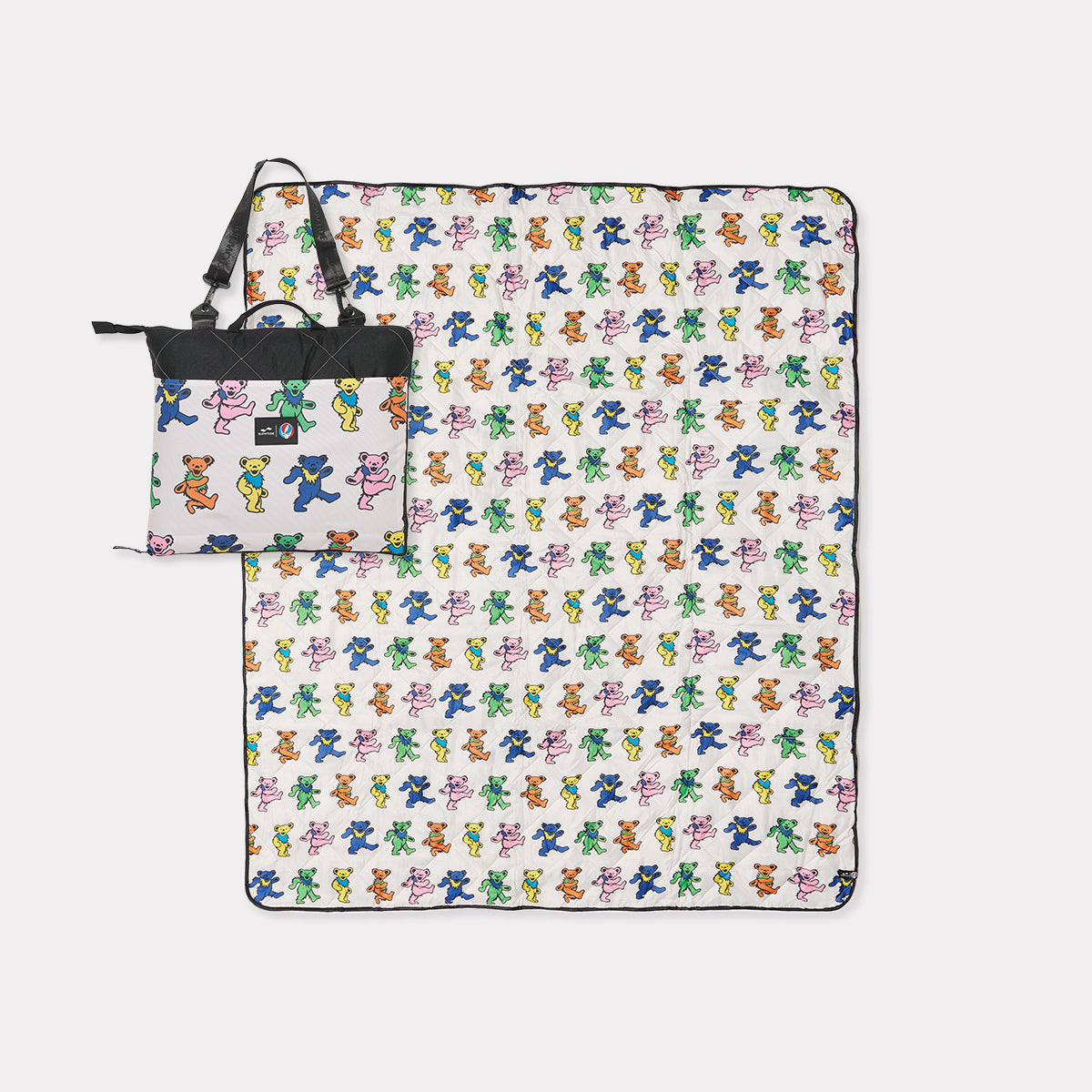 slowtide-grateful-dead-dancing-bears-manta-de-p-cnic-empacable-impermeable-con-b image 2