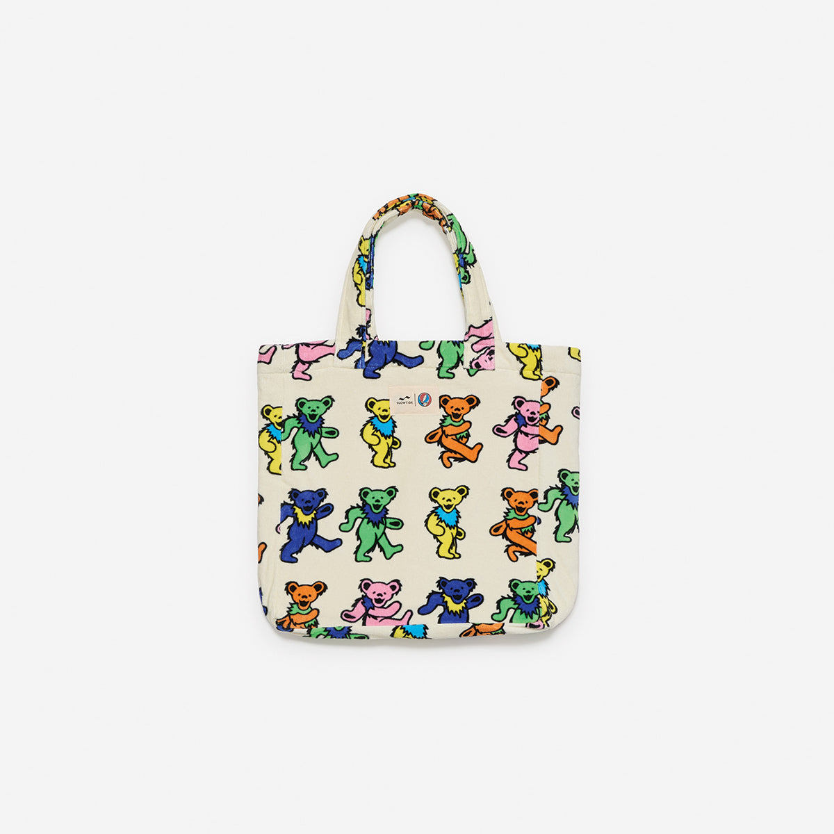 slowtide-dancing-bears-terry-tote-bolso-de-rizo-toalla-grateful-dead-x-slowtide image 1