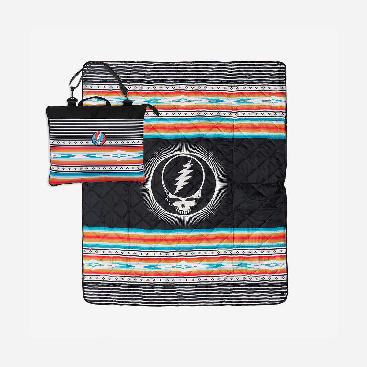 slowtide-frisco-manta-de-p-cnic-plegable-grateful-dead-bandas-de-rayas-coloridas image 1