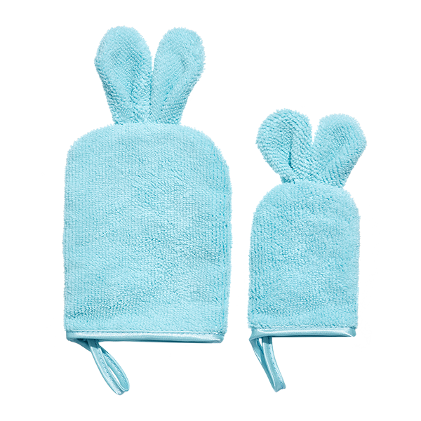 glov-baby-set-2-manoplas-de-ba-o-para-beb-y-ni-o-con-orejas-de-conejo image 1