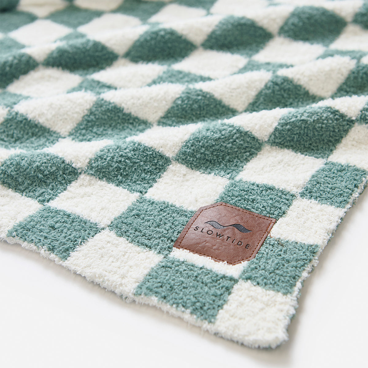 slowtide-mate-plush-knit-throw-blanket-manta-de-punto-peluche-con-patr-n-ajedrez image 5