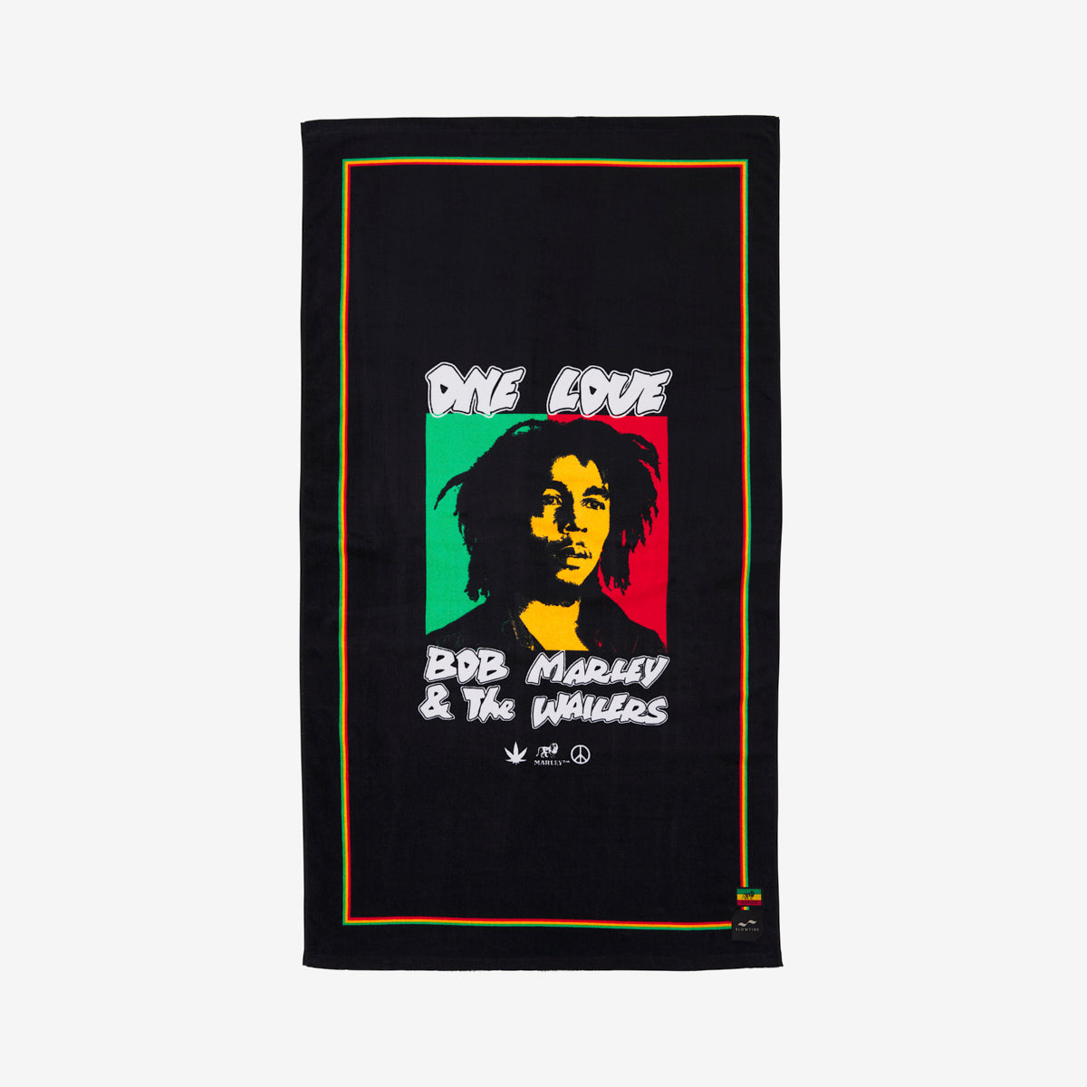 slowtide-one-love-bob-marley-x-slowtide-toalla-de-playa image 1