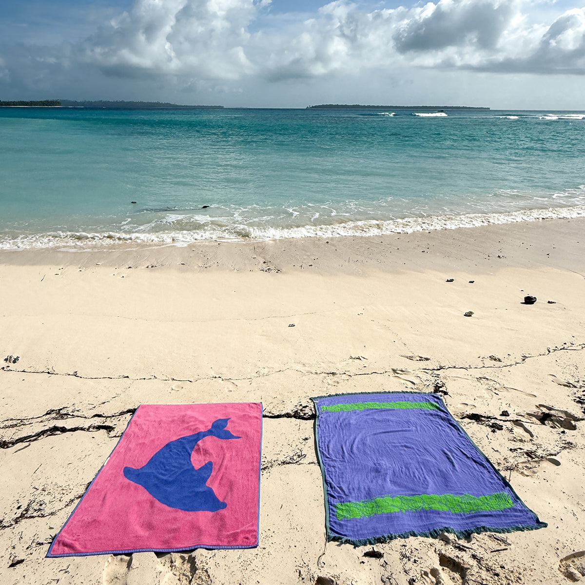 slowtide-bottle-nose-toalla-tejida-oversized-de-playa-con-estampado-de-delf-n-ro image 5