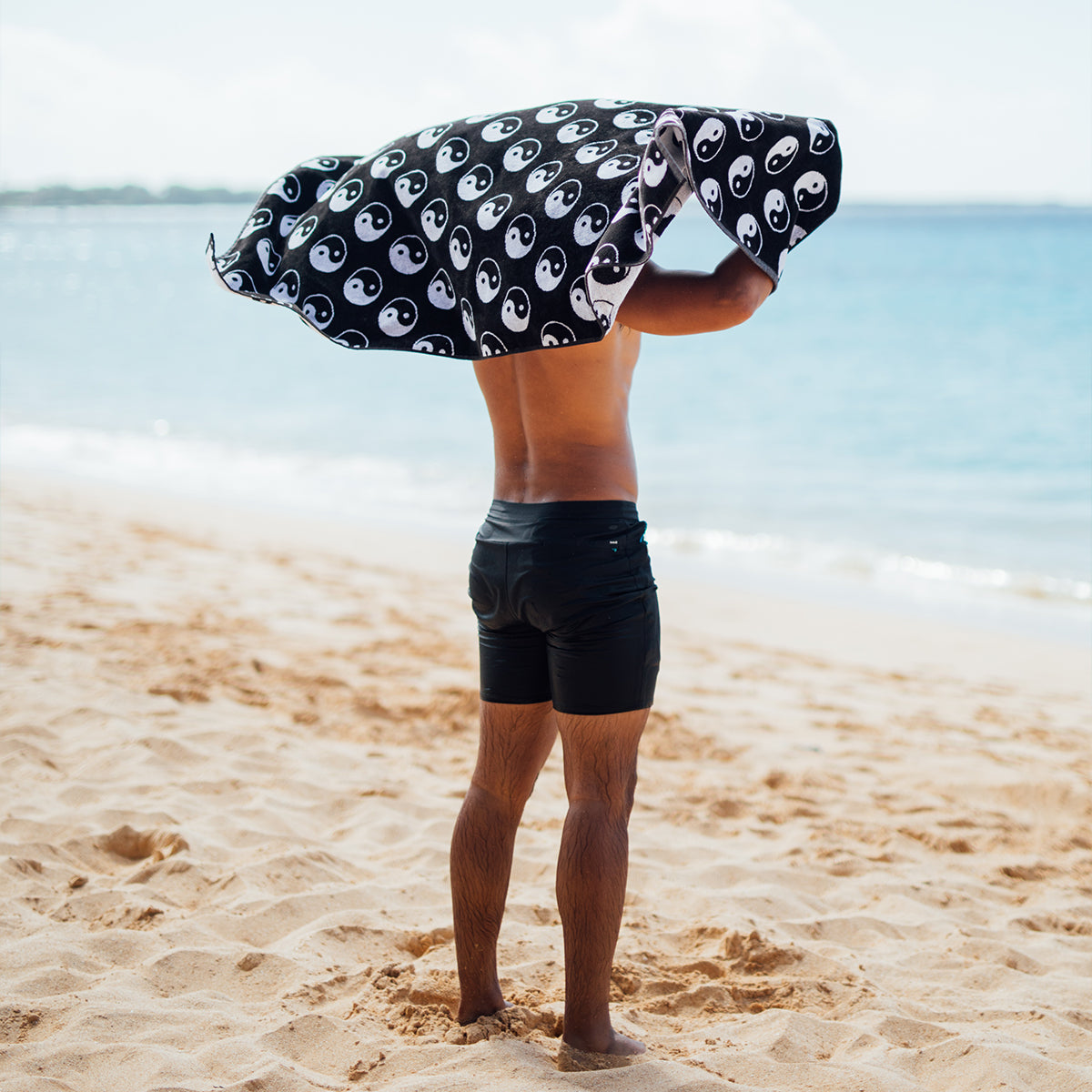 slowtide-sun-moon-toalla-de-playa-tejida-premium-500-gsm-jacquard-76-x-152-cm image 4