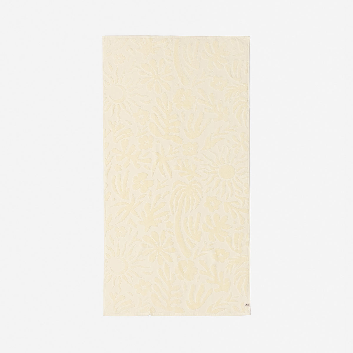 slowtide-sunny-sculpted-toalla-de-ba-o-de-algod-n-550-gsm-con-patr-n-floral-escu image 1