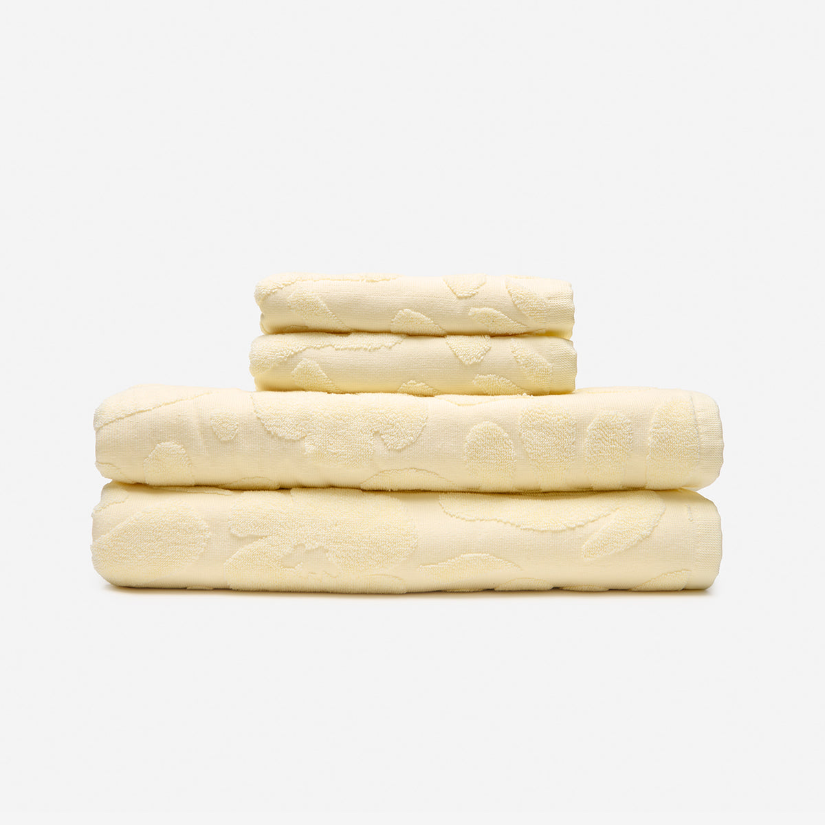 slowtide-sunny-sculpted-pack-de-toallas-de-ba-o-2-2-en-algod-n-550-gsm-con-flora image 1