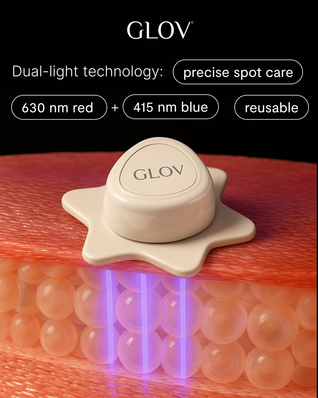 glov-supernova-dispositivo-led-con-estuche-de-carga-terapia-de-luz-puntual-para- image 3