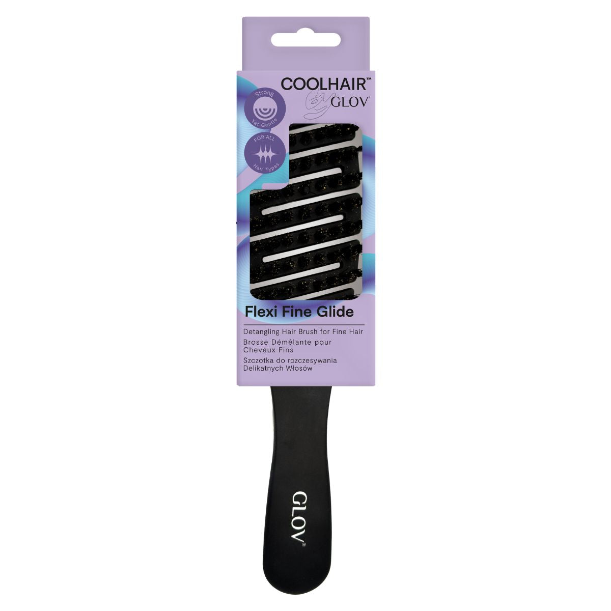 glov-flexi-fine-glide-cepillo-desenredante-sin-dolor-para-cabello-fino image 1