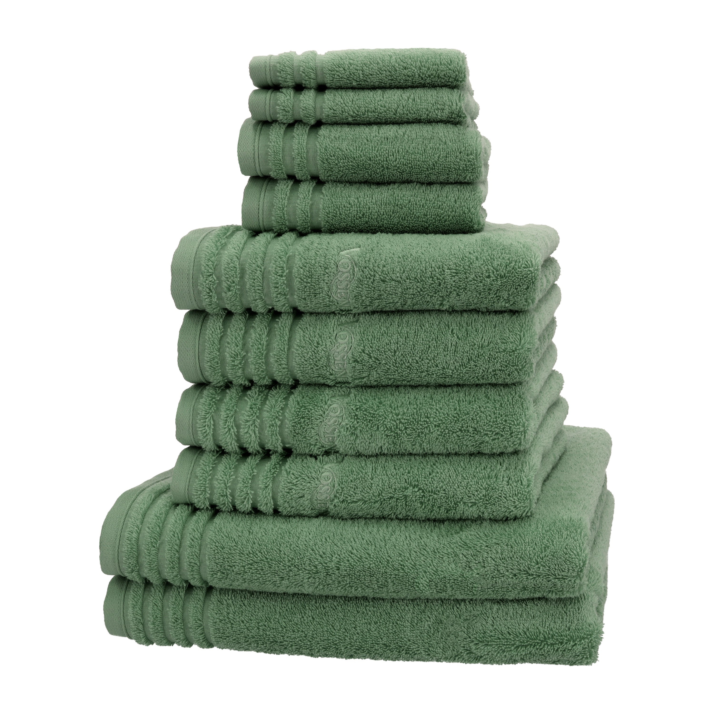 vossen-vienna-style-supersoft-evergreen-set-de-toallas-de-ba-o-10-piezas-620-g-m image 1